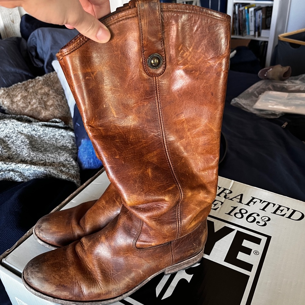 Frye Melissa Women’s 9 brown leather boots